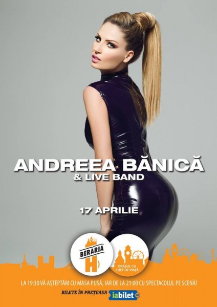 Poster eveniment Andreea Bănică & Band