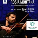 Afiş Stradivarius pentru Roşia Montană Concert 2016