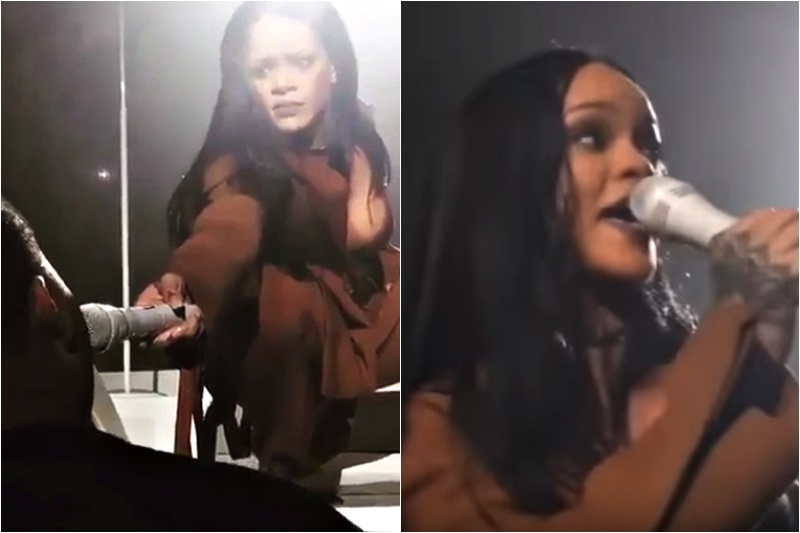 Rihanna, uimită de vocea unui fan