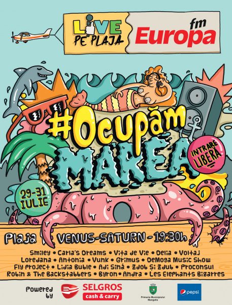 Poster eveniment Europa FM LIVE PE PLAJĂ 2016