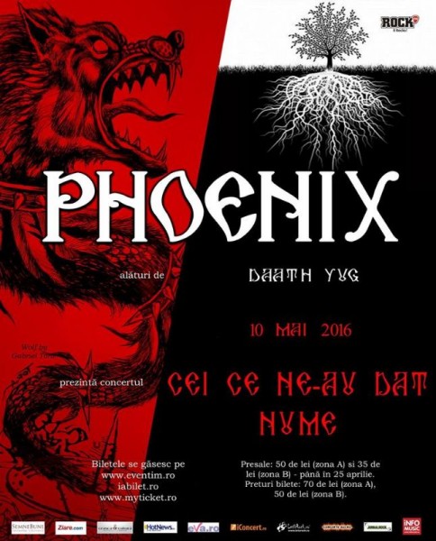 Afiş Phoenix Concert Beraria H 10 mai 2016