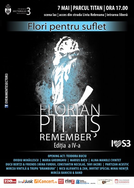 Poster eveniment Flori pentru suflet - Remember Florian Pittiș Ed. IV