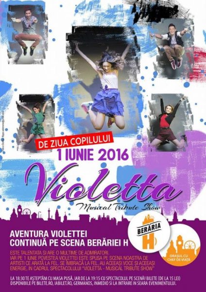 Afiș Violetta Musical Tribute Show Beraria H 2016