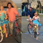 Carlos Vives și Shakira la filmările videoclipului ”La Bicicleta”