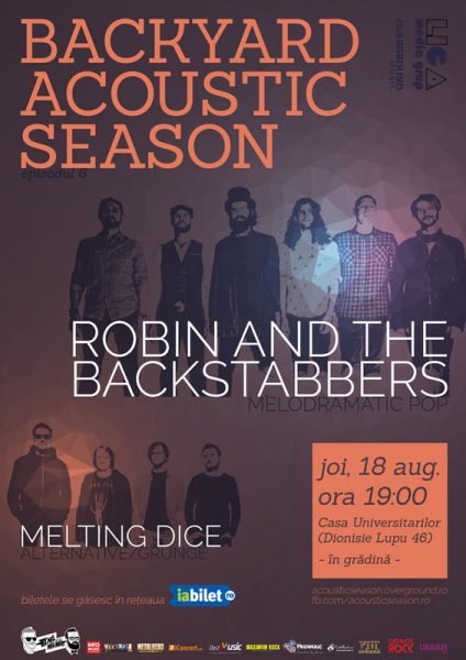 Poster eveniment Robin and the Backstabbers I Melting Dice