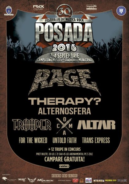 Poster eveniment Posada Rock 2016