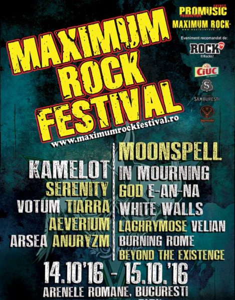 Poster eveniment Maximum Rock Festival 2016