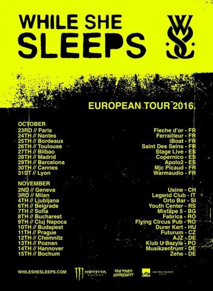 Poster eveniment While She Sleeps