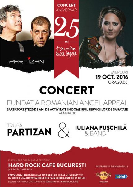 Poster eveniment Partizan și Iuliana Pușchilă