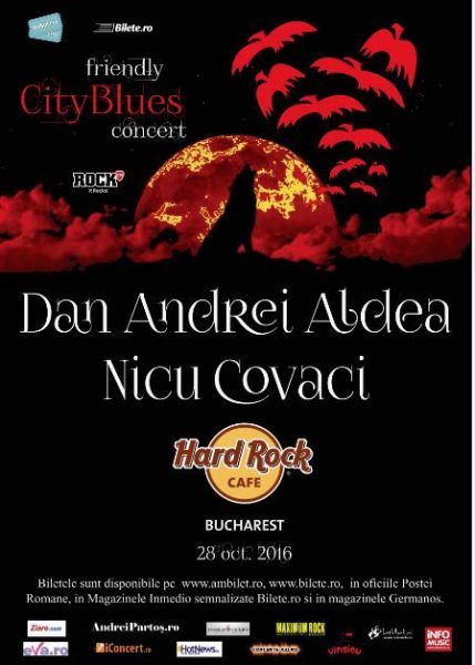 Poster eveniment Dan Andrei Aldea și Nicu Covaci