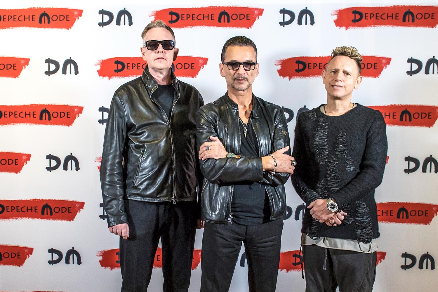 Depeche Mode la conferința de presă de la Milano (11 octombrie 2016)