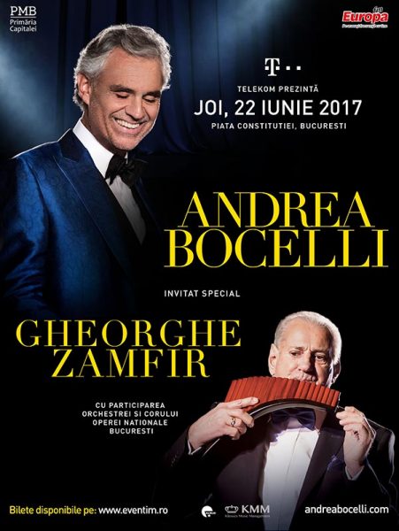 Poster eveniment Andrea Bocelli