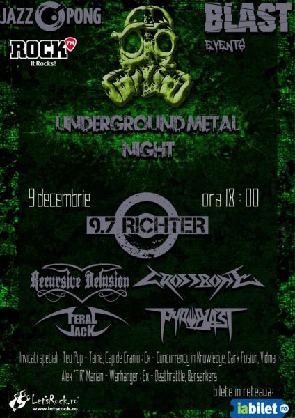 Poster eveniment Underground Metal Night