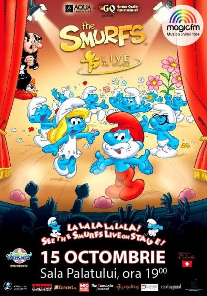 Poster eveniment Smurfs Live on Stage