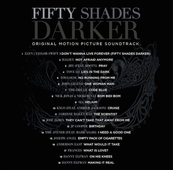 Coloana sonora Fifty Shades Darker tracklist