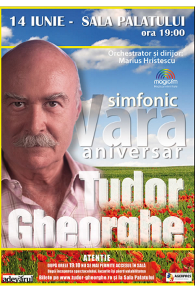 Poster eveniment Tudor Gheorghe - Vara Simfonic (aniversar)