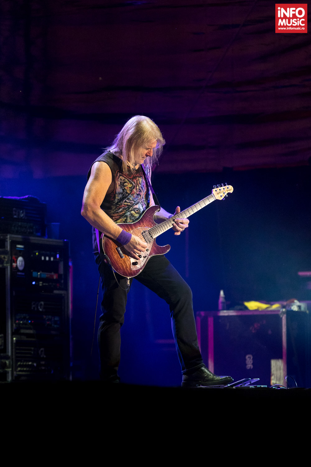 Steve Morse în concert cu Deep Purple la București