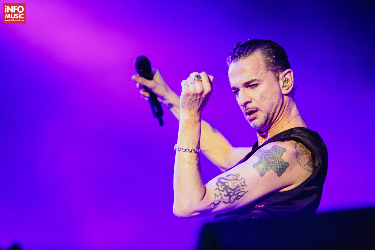 Dave Gahan, solistul Depeche Mode în concert pe Cluj Arena pe 23 iulie 2017