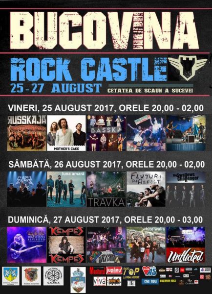 Poster eveniment Bucovina Rock Castle 2017