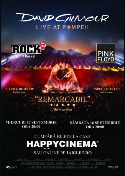 Poster eveniment David Gilmour - Live At Pompeii