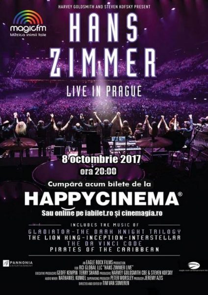 Poster eveniment Hans Zimmer live in Praga