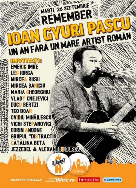 Poster eveniment Remember Ioan Gyuri Pascu