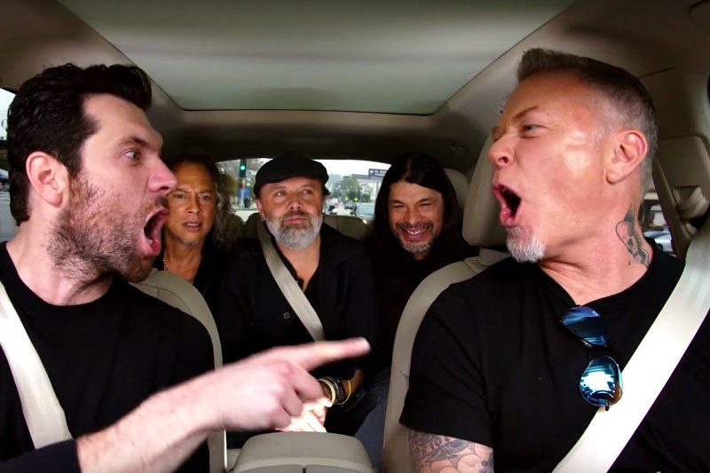 Metallica la Carpool Karaoke