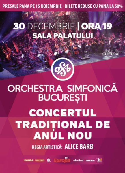 Poster eveniment Concert Tradițional de Anul Nou