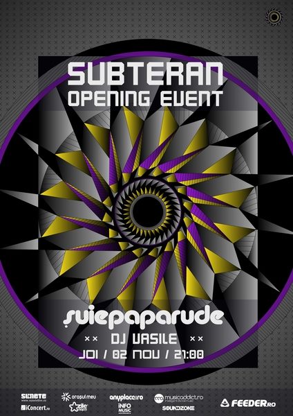 Poster eveniment Subteran I - Șuie Paparude / DJ Vasile