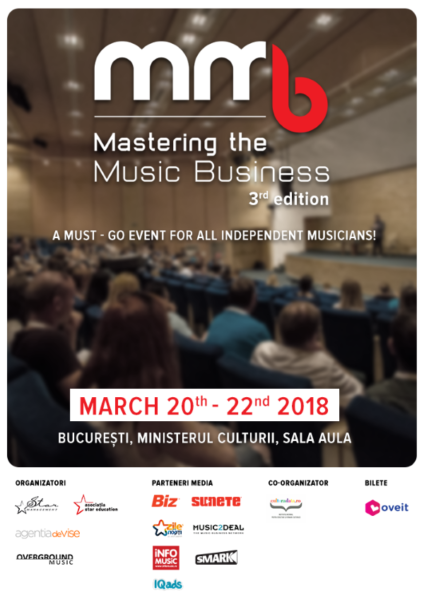 Poster eveniment Mastering the Music Business 2018