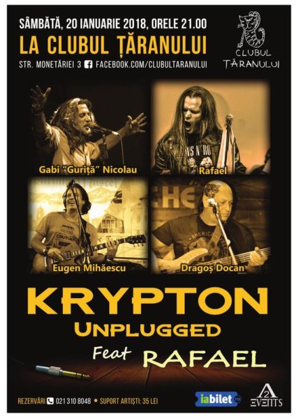 Poster eveniment Krypton Unplugged