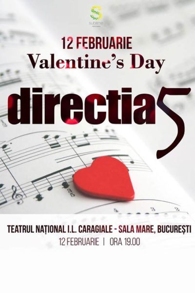 Poster eveniment Direcția 5 - Concert de Valentine\'s Day
