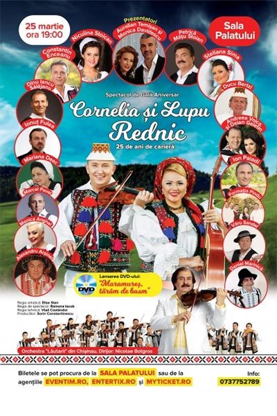 Poster eveniment Spectacol de Gală Aniversar - Cornelia și Lupu Rednic