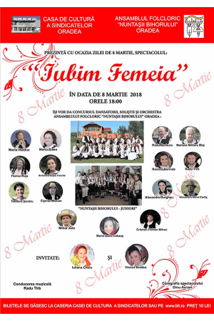 Poster eveniment \"Iubim Femeia\"