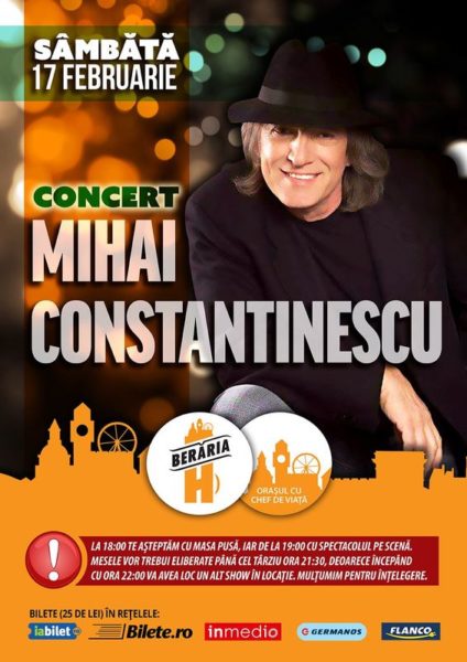 Poster eveniment Mihai Constantinescu