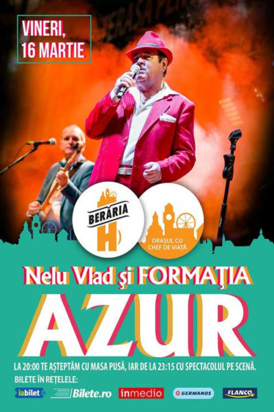 Poster eveniment Nelu Vlad & formația Azur