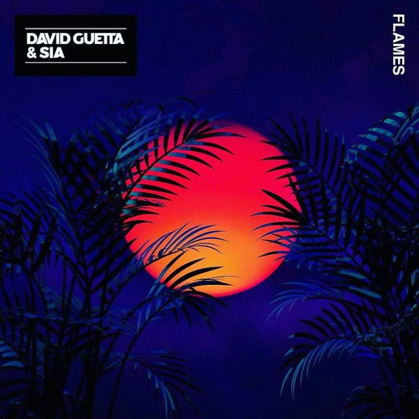 Coperta single David Guetta Sia Flames