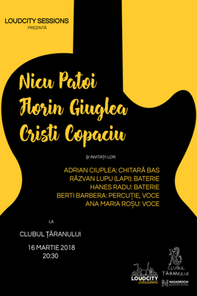 Poster eveniment Nicu Patoi, Florin Giuglea, Cristi Copaciu