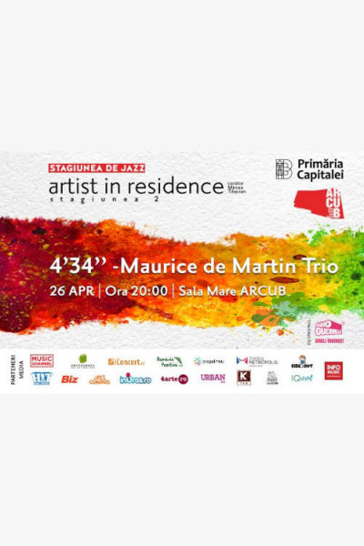 Poster eveniment 4’34’’ – Maurice de Martin Trio