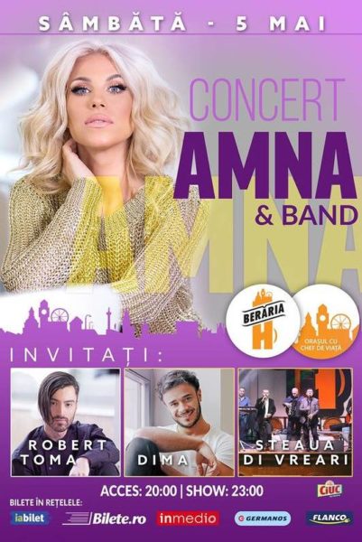 Poster eveniment Amna - concert aniversar