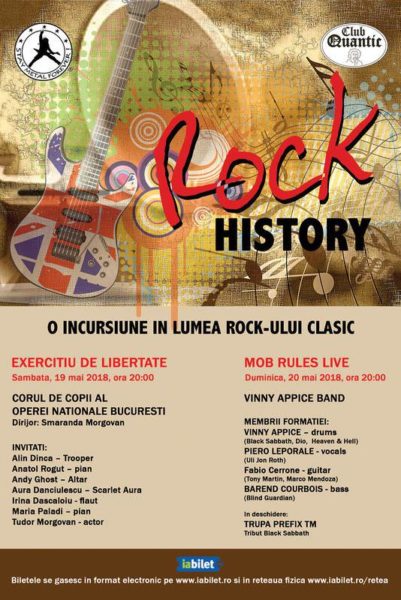 Poster eveniment Rock History - \"Exercițiu de libertate\"