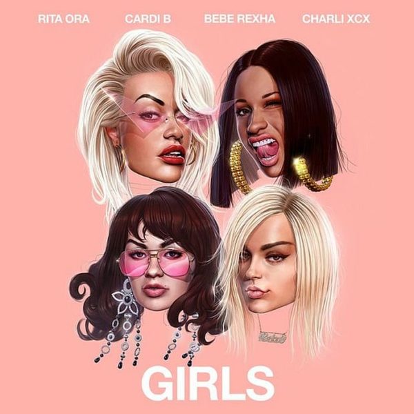 Coperta single Cardi B Rita Ora Bebe Rexha Charli XCX Girls