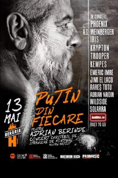 Poster eveniment Concert caritabil pentru Adrian Berinde