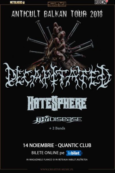 Poster eveniment Decapitated / Hatesphere / Thy Disease