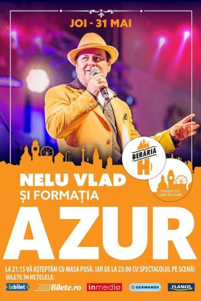 Poster eveniment Nelu Vlad și formația Azur