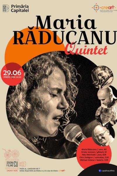 Poster eveniment Maria Răducanu Quintet