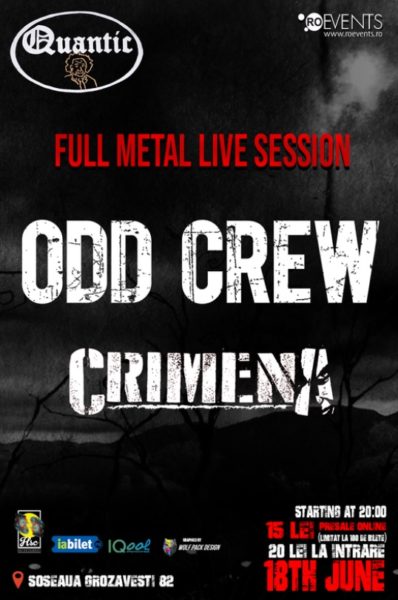 Poster eveniment Odd Crew / Crimena