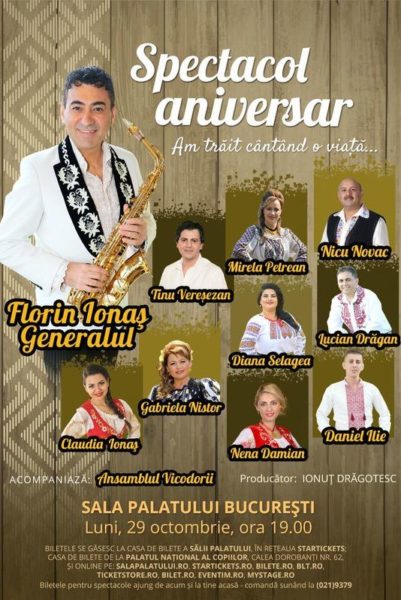 Poster eveniment Spectacol aniversar Florin Ionaș \"Generalul\"
