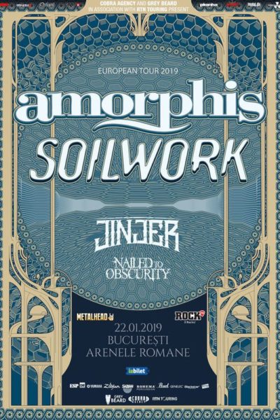Poster eveniment Concert Amorphis, Soilwork și Jinjer
