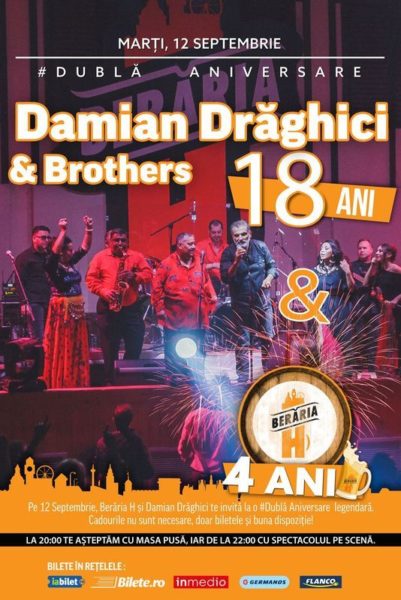 Poster eveniment Damian Drăghici & Brothers